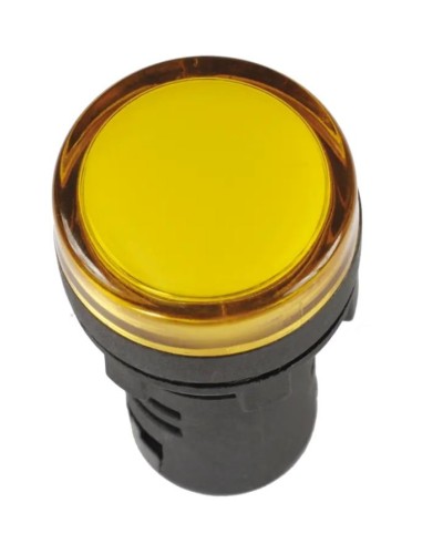 Лампа AD22DS (LED) матрица D22 мм желтый 12В AC/DC желтый (BLS10-ADDS-012-K05). Светосигнальный индикатор. IEK в Санкт-Петербурге