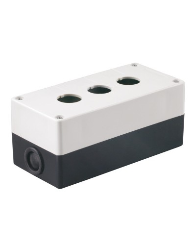 Корпус КП103 для кнопок 3 места белый (BKP10-3-K01). Корпус для кнопочных постов. IEK в Санкт-Петербурге