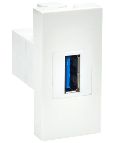 Розетка USB A 3.0 PRIMER РКЮ-10-00-П белый IEK (PR-KK40D-RU-0-1-A3-K01). Розетка USB. IEK в Санкт-Петербурге