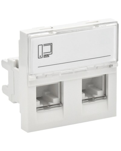 Розетка RJ45 кат.6 PRIMER РКИ-22-00-П-6 белый IEK (PR-KK40D-RI-0-2-2C06U-K01). Розетка RJ-45. IEK в Санкт-Петербурге