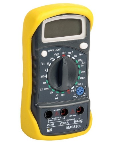 Мультиметр цифровой Master MAS830L (TMD-3L-830). Мультиметр цифровой. IEK в Санкт-Петербурге