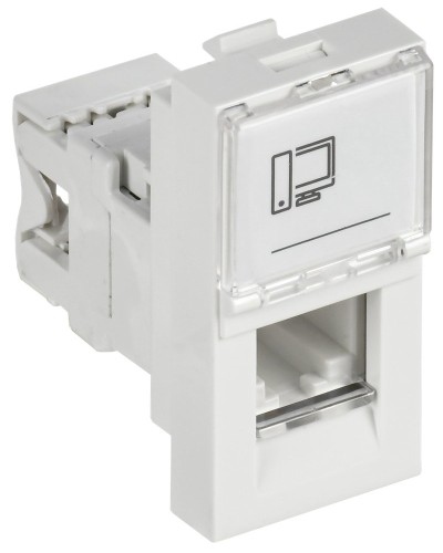 Розетка RJ45 кат.6 PRIMER РКИ-10-00-П-6 белый IEK (PR-KK40D-RI-0-1-C06U-K01). Розетка RJ-45. IEK в Санкт-Петербурге
