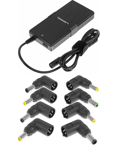 Блок питания Ippon S65U автоматический 65W 15V-19.5V 11-connectors 3.5A 1xUSB 2.1A, LED индикатор (651781). Блок питания. Ippon в Санкт-Петербурге