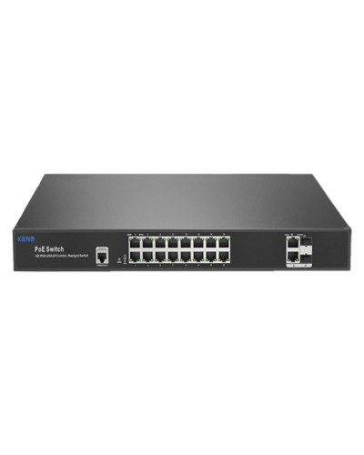 KN-SW1602SFP/M2. Коммутатор с питанием по PoE. KENO в Санкт-Петербурге