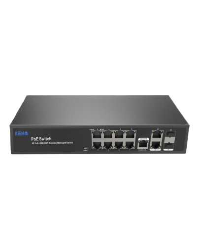 KN-SW802SFP/M2. Коммутатор с питанием по PoE. KENO в Санкт-Петербурге