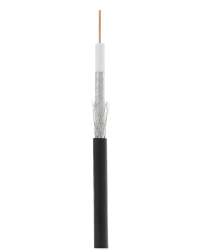 RG-6 CCS, Out, PE (UEC-C2-32123B-BK-3). Кабель коаксиальный омедненный. NETLAN в Санкт-Петербурге
