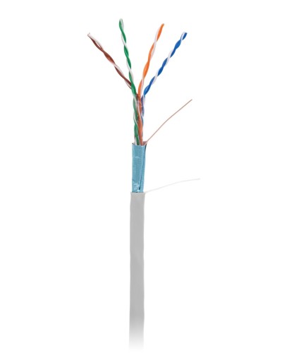 F/UTP 4pair, Cat5e, In,PVC (EC-UF004-5E-PVC-GY-1). Кабель «витая пара» (LAN) для структурированных систем связи. NETLAN в Санкт-Петербурге