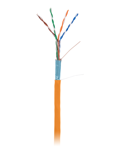 F/UTP 4pair, Cat5e, In, LSZH (EC-UF004-5E-LSZH-OR). Кабель «витая пара» (LAN) для структурированных систем связи. NETLAN в Санкт-Петербурге