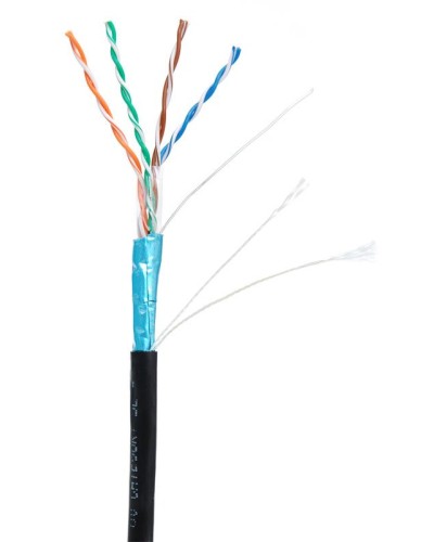 F/UTP 4pair, Cat5e, Out, PE (EC-UF004-5E-PE-BK-1). Кабель «витая пара» (LAN) для структурированных систем связи. NETLAN в Санкт-Петербурге