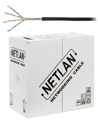 U/UTP 4pair, Cat5e, Out, PE, CCA (CCA-UU004-5E-PE-BK) . Кабель «витая пара» (LAN) для структурированных систем связи. NETLAN в Санкт-Петербурге