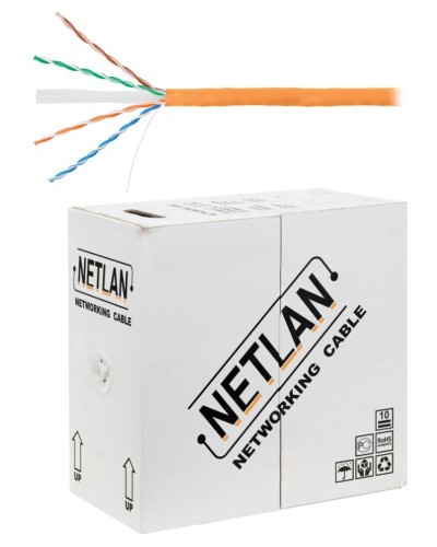 U/UTP 4pair, Cat6, Solid, In, LSZH (EC-UU004-6-LSZH-OR). Кабель «витая пара» (LAN) для структурированных систем связи. NETLAN в Санкт-Петербурге
