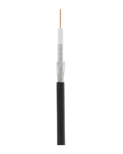 RG-6 CCS, Out, PE (EC-C2-32123B-BK-3). Кабель коаксиальный омедненный. NETLAN в Санкт-Петербурге
