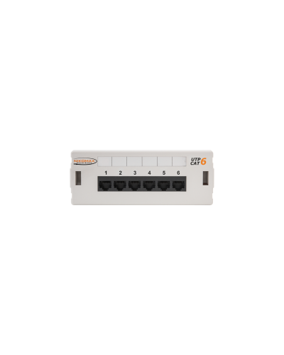 NMC-WP06UE2-GY. Патч-панель настенная 6 портов, Кат.6. NIKOMAX в Санкт-Петербурге