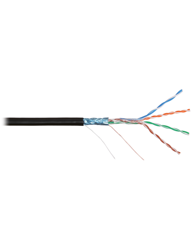 F/UTP 4pair, Cat5e, Solid, In/Out, нг(А)-HF (NMC 4200C-BK). Кабель «витая пара» (LAN) для структурированных систем связи. NIKOMAX в Санкт-Петербурге