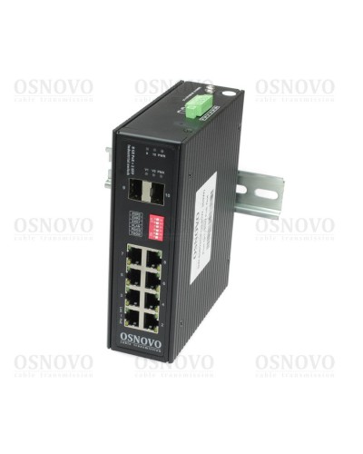 SW-80802/I(Port 90W, 300W). Коммутатор с PoE. OSNOVO в Санкт-Петербурге