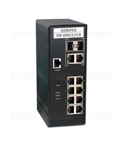 SW-80822/ILR. Коммутатор 10-портовый Gigabit Ethernet с PoE. OSNOVO в Санкт-Петербурге