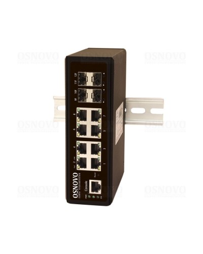SW-70804/IL. Промышленный коммутатор Gigabit Ethernet на 12 портов. OSNOVO в Санкт-Петербурге