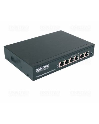 SW-20600/A(80W). Коммутатор Fast Ethernet на 6 портов. OSNOVO в Санкт-Петербурге