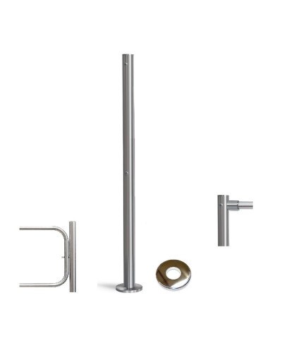 PERCo-BH02 2-15 с крышкой. Стойка с отверстием под стопорный механизм поворотной секции и с 2-мя отверстиями для крепления патрубков на стороне, противоположной створке. PERCo в Санкт-Петербурге