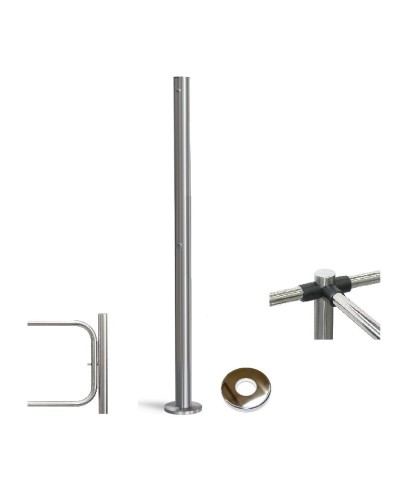 PERCo-BH02 2-16 с крышкой. Стойка с отверстием под стопорный механизм поворотной секции. PERCo в Санкт-Петербурге