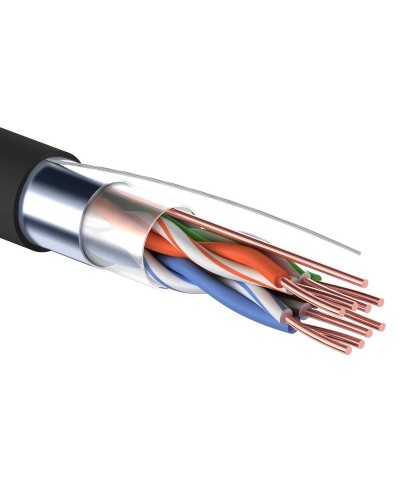F/UTP 4PR 24AWG, CAT5e. OUTDOOR, 305м. PROconnect (01-0154). Кабель «витая пара» (LAN) для структурированных систем связи. PROCONNECT в Санкт-Петербурге