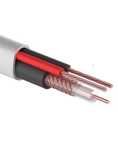 КВК-В-2+2x0,50 мм² (Cu/Cu) белый PROconnect (01-4213). Кабель комбинированный для систем видеонаблюдения. PROCONNECT в Санкт-Петербурге