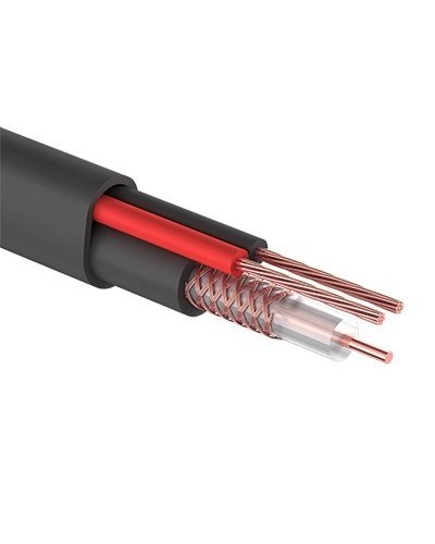 КВК-П-2+2x0,75 мм² (Cu/CCA) черный PROconnect (01-4109). Кабель комбинированный для систем видеонаблюдения. PROCONNECT в Санкт-Петербурге