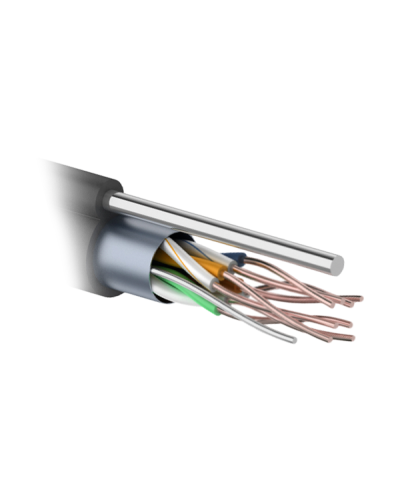 F/UTP 4PR 24AWG CAT5e 305м OUTDOOR+ТРОС*1. PROCONNECT (01-0155). Кабель «витая пара» (LAN) для структурированных систем связи. PROCONNECT в Санкт-Петербурге