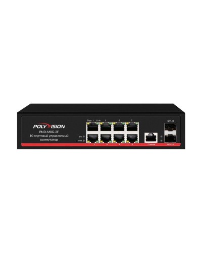 PND-M8GP-2F(150). Коммутатор управляемый оптический 10 портовый. Polyvision в Санкт-Петербурге