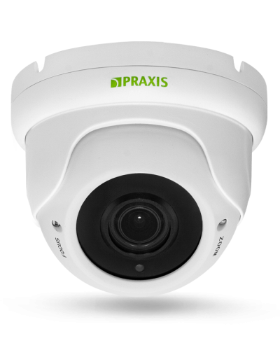PP-7141IP 2.8-12 AUDIO. Видеокамера IP купольная. Praxis в Санкт-Петербурге