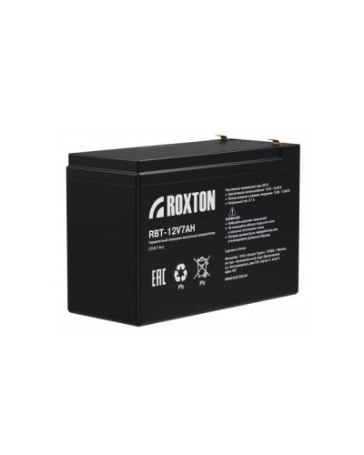 RBT-12V7AH. Аккумулятор герметичный свинцово-кислотный. ROXTON в Санкт-Петербурге