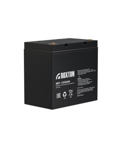 RBT-12V50AH. Аккумулятор герметичный свинцово-кислотный. ROXTON в Санкт-Петербурге