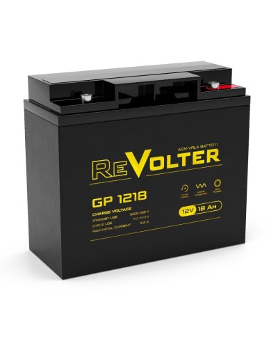 Revolter GP 1218. Аккумулятор автомобильный герметичный свинцово-кислотный. Revolter в Санкт-Петербурге