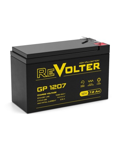 Revolter GP 1207. Аккумулятор автомобильный герметичный свинцово-кислотный. Revolter в Санкт-Петербурге