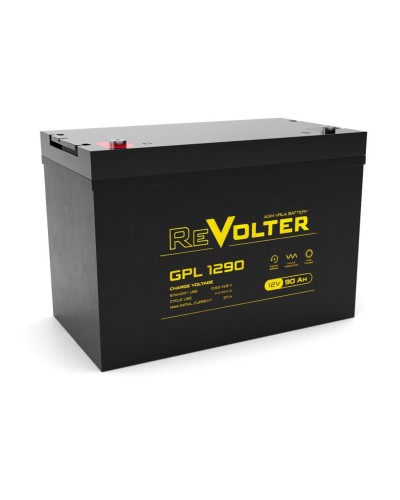 Revolter GPL 1290. Аккумулятор автомобильный герметичный свинцово-кислотный. Revolter в Санкт-Петербурге