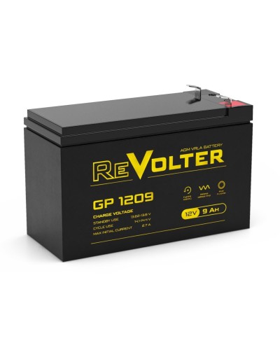 Revolter GP 1209. Аккумулятор автомобильный герметичный свинцово-кислотный. Revolter в Санкт-Петербурге