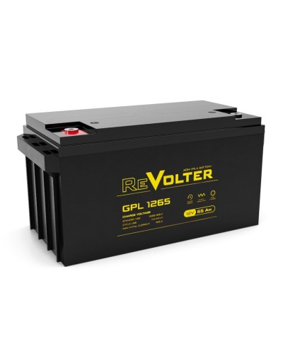 Revolter GPL 1265. Аккумулятор автомобильный герметичный свинцово-кислотный. Revolter в Санкт-Петербурге