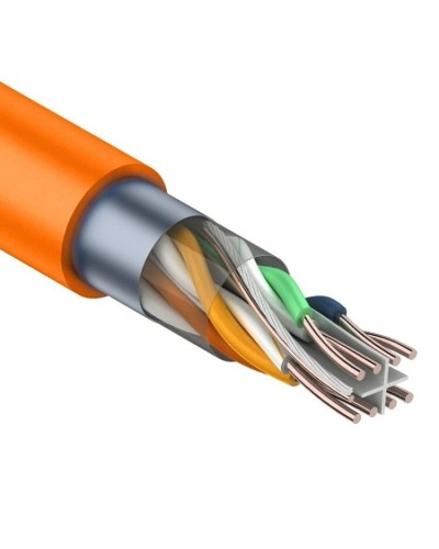 F/UTP, CAT 6, ZH нг(А)-HF, 4PR, 23AWG, INDOOR, SOLID, оранжевый, 305 м, REXANT (01-0151). Кабель «витая пара» (LAN) для структурированных систем связи. Rexant в Санкт-Петербурге