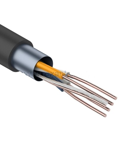 F/UTP, CAT 5e, PE, 2PR, 24AWG, OUTDOOR, SOLID, черный, 305м, REXANT (01-0124). Кабель «витая пара» (LAN) для структурированных систем связи. Rexant в Санкт-Петербурге