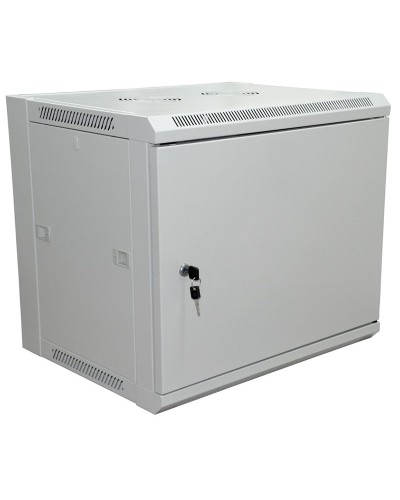 Шкаф телекоммуникационный 19 настенный 6U 600×450×370 мм (ШxГxВ) - передняя дверь металл, боковые стенки съемные (разобранный), RAL 7035 (04-2210). Шкаф телекоммуникационный 19 настенный 6U. Rexant в Санкт-Петербурге