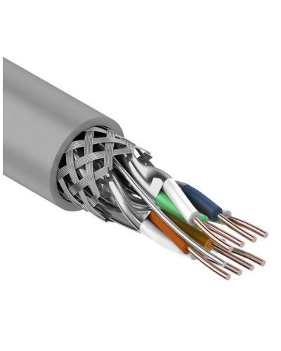 S/FTP, CAT 7, PVC, 4PR, 23AWG, INDOOR, SOLID, серый, 305 м, REXANT (01-0542). Кабель «витая пара» (LAN) для структурированных систем связи. Rexant в Санкт-Петербурге
