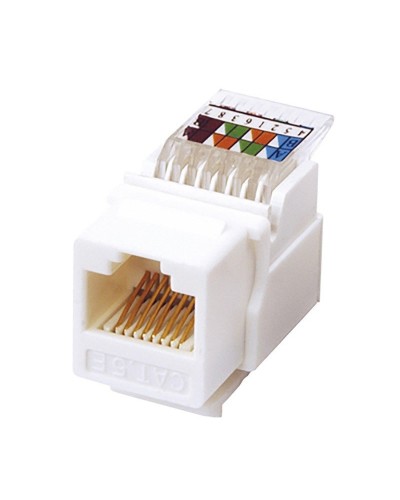 Модуль Keystone Jack RJ-45(8P8C), UTP, CAT 5e, тип 180 градусов, самозажимной, белый REXANT (03-1012): Модуль Keystone Jack в Санкт-Петербурге