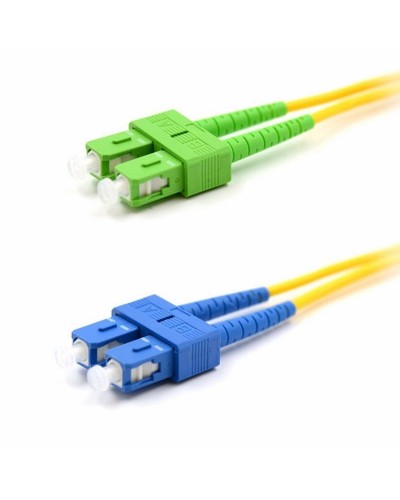 Патч-корд оптический переходной (SM), 9/125 (OS2), SC/APC-SC/UPC, (Duplex), PVC, 2м REXANT (50-2059): Патч-корд оптический в Санкт-Петербурге