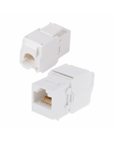 Модуль Keystone Jack RJ-45(8P8C) UTP, CAT 6, тип 180 градусов, самозажимной, белый REXANT (05-1052): Модуль Keystone Jack в Санкт-Петербурге