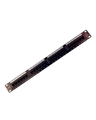 Коммутационная панель, 19", 1U, 24 порта RJ-45, категория 5e, UTP неэкранированная, черная Rexant (04-0021): Патч-панель 19" в Санкт-Петербурге