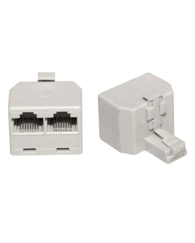 Двойник компьютерный UTP RJ-45(8P8C) (штекер - 2 гнезда) REXANT (03-0102): Кабельный соединитель в Санкт-Петербурге