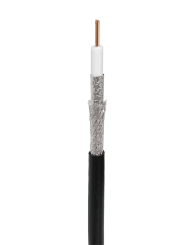 RG-11U, 75 Ом, CCS/Al/Al, 83%, 305 м, черный OUTDOOR (01-3011). Кабель коаксиальный радиочастотный. Rexant в Санкт-Петербурге