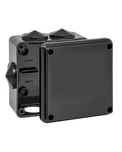 Коробка TYCO ОП 100х100х50мм УХЛ1 IP54 черный (67050Ч). Коробка распределительная. RuVinil в Санкт-Петербурге