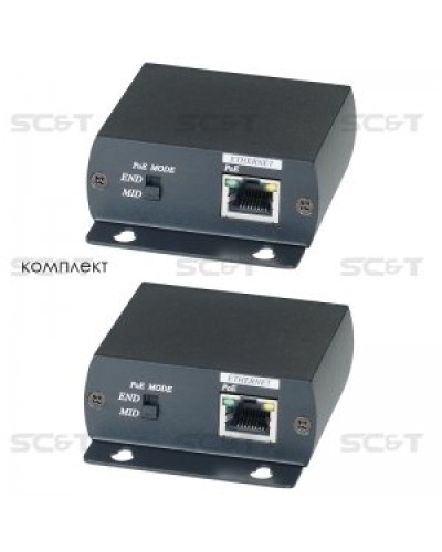 IP01P. Удлинитель Ethernet с PoE. SC&T в Санкт-Петербурге