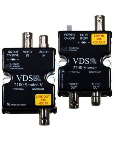 VDS 2100/2200. Удлинитель видео-, аудиосигнала, напряжения питания по коаксиальному кабелю. SC&T в Санкт-Петербурге